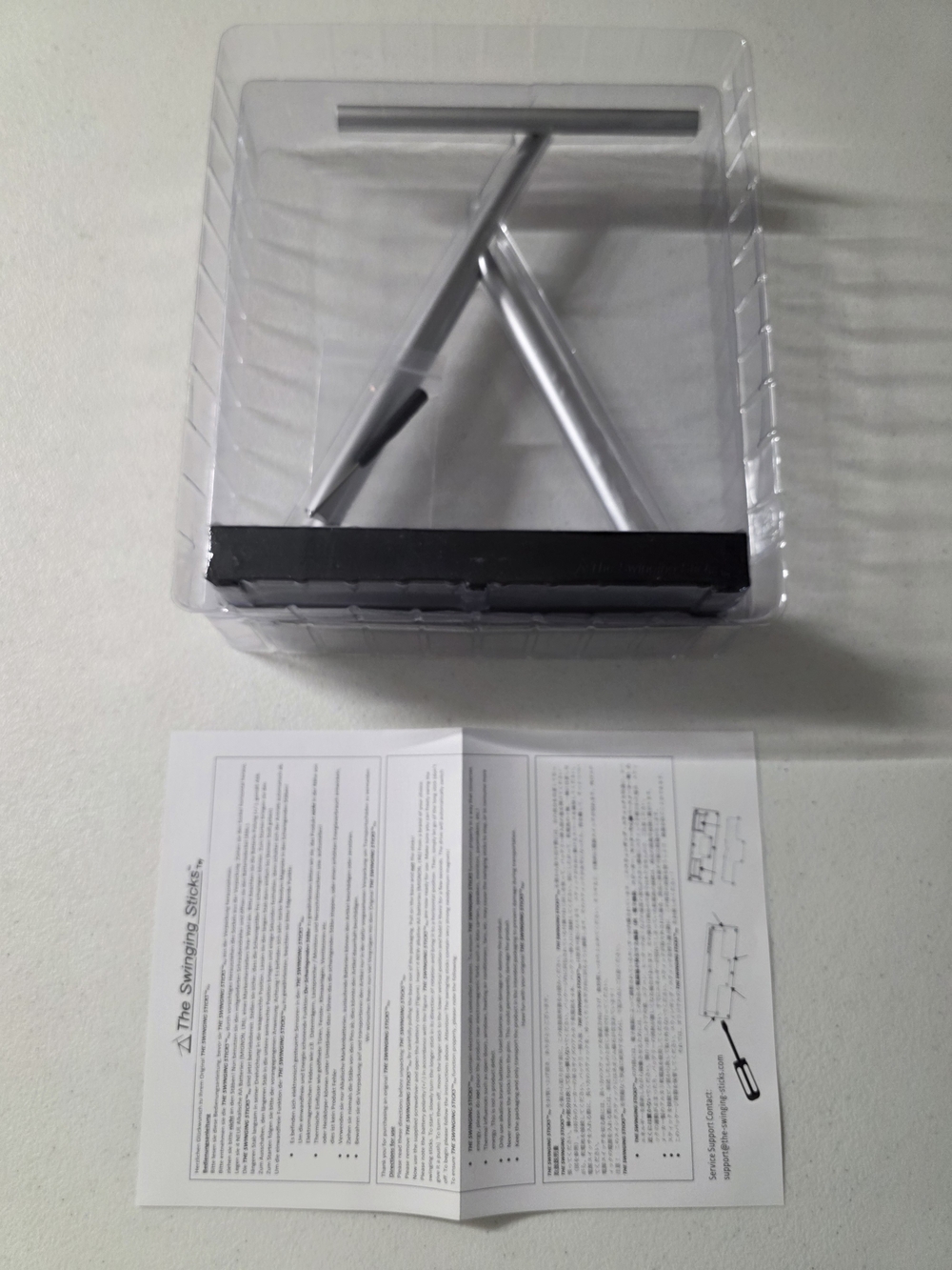 The Swinging Sticks Kinetic Energy Sculpture Desktop Toy Version - Picture 7 of 14